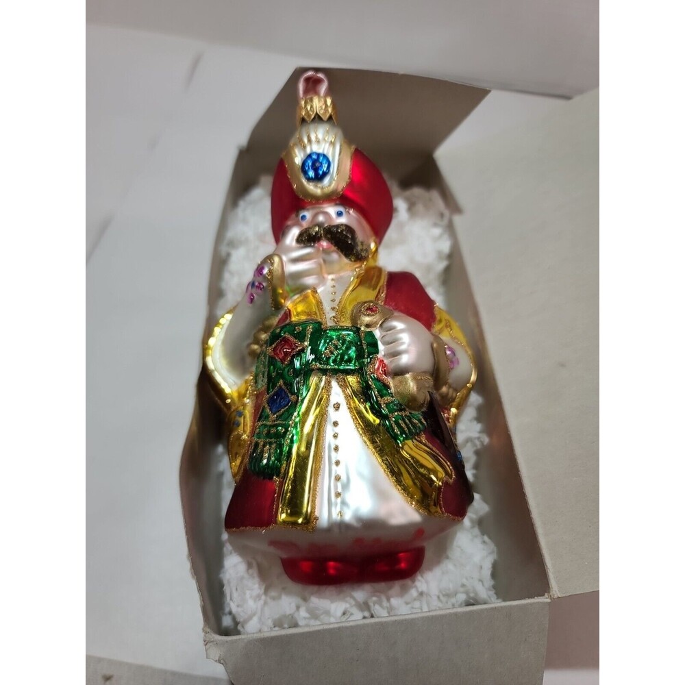 NEW Kurt Adler Polonaise Polish Nobleman Blown Glass Ornament Christmas